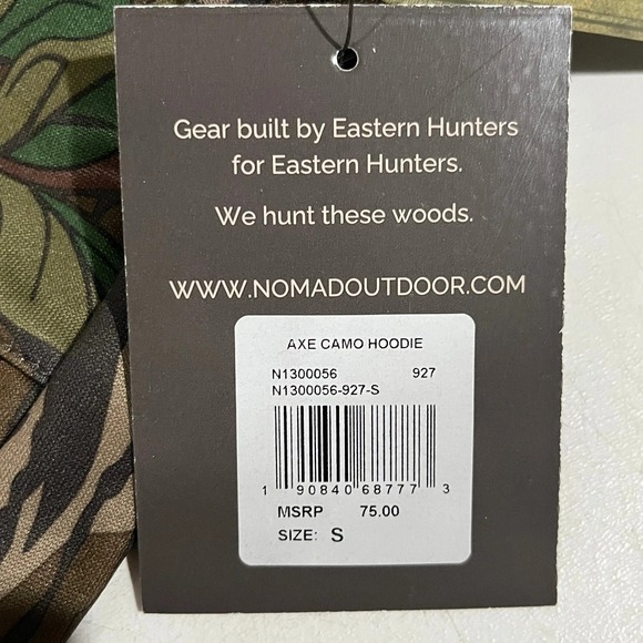 NEW W/ TAGS!! Nomad Greenleaf Camo Utility Hoodie - Men's Sweatshirt - Size S - Picture 4 of 9